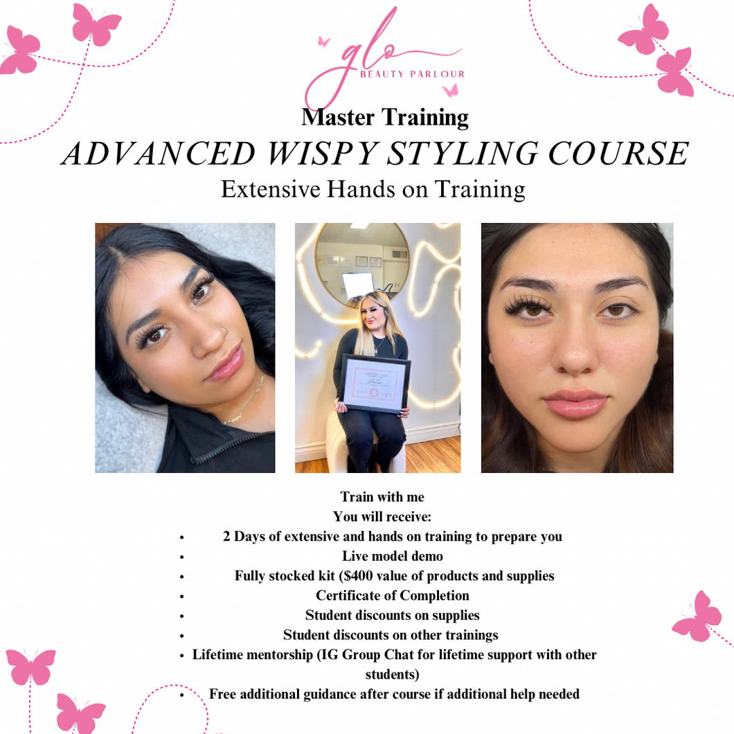 Advanced Wispy Styling Lash Training ($250 Deposit)