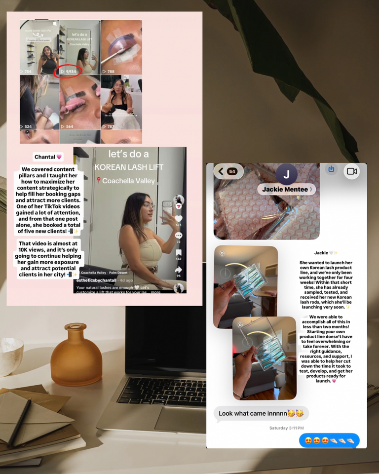 1:1 3 Month  Beauty Entrepreneur Mentorship (DEPOSIT ONLY)